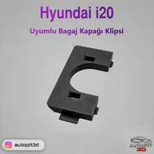 AutoPit 3D Hyundai I20 Uyumlu Bagaj Kapağı Klipsi