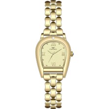 Ferro FL88211A-B4 Quartz Çelik Sarı 24 mm Kadın Kol Saati