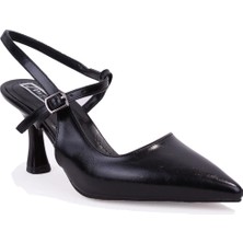 Dagoster DZA07-1296047 Siyah 8 cm Ince Topuklu Klasik Kadın Ayakkabı