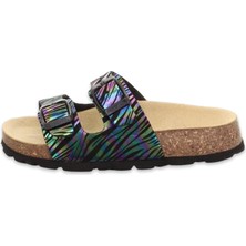 Superfit 800111 G Deri Siyah-Mor Unisex Terlik