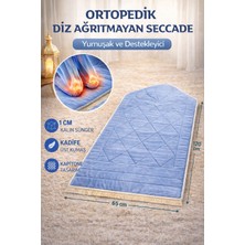 Hig Store Ortopedik Diz Ağrıtmayan Kapitone Tasarım Hediyelik Çeyizlik Seccade 1cm Sünger 65*120 Ebat