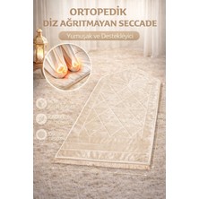 Hig Store Ortopedik Diz Ağrıtmayan Kapitone Tasarım Hediyelik Çeyizlik Seccade 1cm Sünger 65*120 Ebat