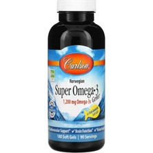 Carlson, Norveç Süper Omega-3 Gems®, 180 Yumuşak Kapsül