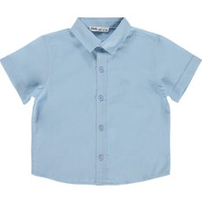 Civil Boys Basic Kısa Kol 2-5 Yaş Gömlek - Mavi