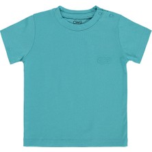 Civil Baby Balık Nakışlı 6-18 Ay Tişört - Yeşil