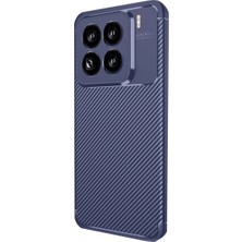 Luord-Store 15 Kılıf Auto Focus Karbon Kapak - Lacivert