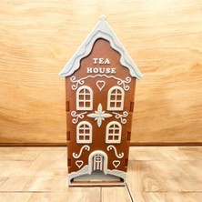 My Craft 3D MYCRAFT3D Çay Evi (Tea Hause) Sallama Çay Kabı, Hediyelik Sallama Çay Kabı Kırmızı