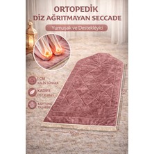 Hig Store Ortopedik Diz Ağrıtmayan Kapitone Tasarım Hediyelik Çeyizlik Seccade 1cm Sünger 65*120 Ebat