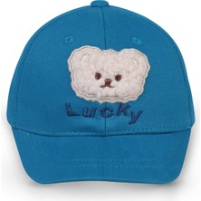 Civil Baby Bear Süzine Nakış 6-18 Ay Bebek Erkek Kep Şapka - Mavi