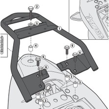 Suzuki Inazuma (12>16) Arka Çanta Demiri (Kappa KR3103)