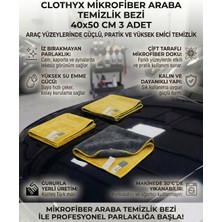 Clothyx Araba Temizlik Bezi 40*50 3 Adet