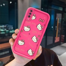 Ucuc Samsung Galaxy A50/A50S/A30S Uyumlu Pembe Kırmızı Silikon Kılıf Darbeye Dayanıklı Kamera Koruma