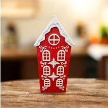 My Craft 3D MYCRAFT3D Çay Evi (Tea Hause) Sallama Çay Kabı, Hediyelik Sallama Çay Kabı Kırmızı