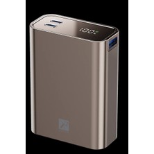 Nemere Newface PW501 20.000 Mah Dijital Göstergeli 2 Adet 45W Type-C ve 22.5W USB Çıkışlı Şarj Pd Hızlı Şarj Powerbank - Titanyum