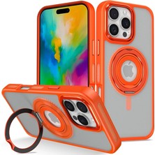 Luord-Store Iphone 16 Banza Magsafe Standlı Kapak - Turuncu