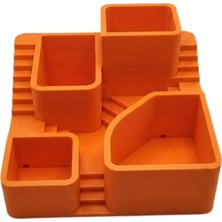 Luord - Store 3D Kaktüs Saksı Seti Çok Bölmeli Modern Dekoratif Masaüstü Bitki Standı - Lisinya