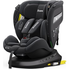 Yoyko Rich I-Size Alarmlı 360° Dönebilir Yatabilir 0-36 kg Oto Koltuğu Isofıx/sıp/latch Siyah