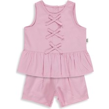 Civil Baby Çiçek Nakışlı 6-18 Ay Takım - Pembe
