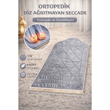 Hig Store Ortopedik Diz Ağrıtmayan Kapitone Tasarım Hediyelik Çeyizlik Seccade 1cm Sünger 65*120 Ebat