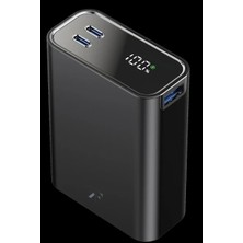 Nemere Newface PW501 20.000 Mah Dijital Göstergeli 2 Adet 45W Type-C ve 22.5W USB Çıkışlı Şarj Pd Hızlı Şarj Powerbank - Siyah