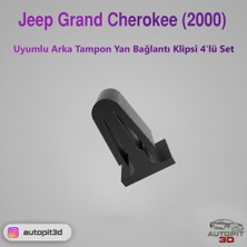 AutoPit 3D Jeep Grand Cherokee (2000) Uyumlu Arka Tampon Yan Bağlantı Klipsi (4'lü)