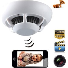 Sıcak Takip Cep Telefondan Uzaktan İzlemeli 1080P HD Duman Dedektörü Casus Gizli Wifi Kamera