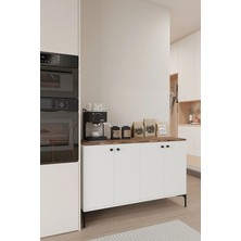 Gani Home Vento 4 Kapaklı Kahve Köşesi Mutfak Dolabı