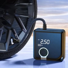 Linalp Taşınabilir Şarjlı Hava Kompresörü Dijital Lastik Şişirme Pompası LED Ekranlı Kablosuz Oto 8895465626SD6 Araç Kompresörü