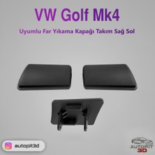 AutoPit 3D Vw Golf Mk4 Uyumlu Far Yıkama Kapağı (Sağ–sol Takım)