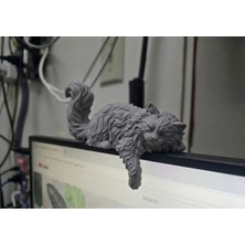 Mays 3D Studio 3D Baskı Kedi Figürü Dekoratif Kedi Heykeli Masa Üstü Raf Dekoru