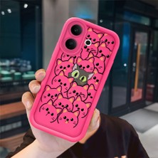 Ucuc Vivo V60 Lite 4g/5g Uyumlu Pembe Kırmızı Silikon Kılıf Darbeye Dayanıklı Kamera Koruma