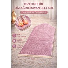 Hig Store Ortopedik Diz Ağrıtmayan Kapitone Tasarım Hediyelik Çeyizlik Seccade 1cm Sünger 65*120 Ebat