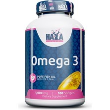 Haya Labs Omega 3 1000 Mg 100 Softgel Balık Yağı Takviye Edici Gıda
