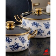 Köklü Züccaciye Emaye 7 Parça Tencere Seti