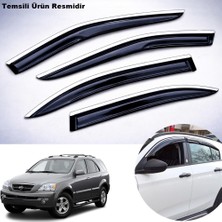 Caraks Kia Sorento Mügen Cam Rüzgarlığı Abs Krom Nikelajlı Cam Rüzgarlığı 2002-2010 Arası 4 Lü Set