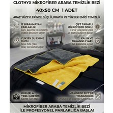 Clothyx Mikrofiber Araba Temizlik Bezi 40*50 1 Adet