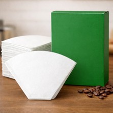 Mira's Coffee No:4 Filtre Kahve Kağıdı Beyaz 100 Adet Ev Tipi Kahve Makineleriyle Uyumlu