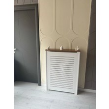 Feyza Design Tunacan Trend Teak-Beyaz Petek Önü Kaplama Yüksek Petekler Için Petek Kaplama Dresuar 76 Lık