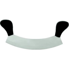 Uravas Store Ündeğerli Bursa Paslanmaz Çift Saplı Pizza Satır, Zırh Bıçağı 25 cm