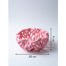 My Craft 3D MYCRAFT3D Organik Delikli Dekoratif Kase Modern Şık Hafif Dayanıklı Ev Dekoru 20X9 cm