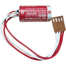 Luord-Store Maxell ER17/33 3.6V 2/3A 4 Pın Size Lithium Pil - Kahverengi Soket