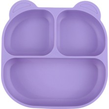 Pandish Vakum Tabanlı Silikon Mama Tabağı - Lila