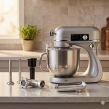 Karaca Premium Maestro Artisan Mutfak Şefi Silver 6 Lt 800W Döküm Gövde (Kıyma Aparatı Dahil)