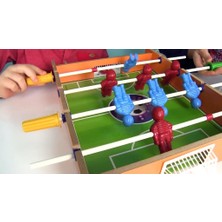 Farbu Oyuncak Masaüstü Ahşap Mini Masa Maçı Oyunu 2 Kollu Langırt