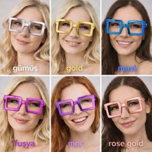 Luord-Store Kare Şekilli Parti Gözlüğü 1239LI Set – 6 Renk ( Camsız )