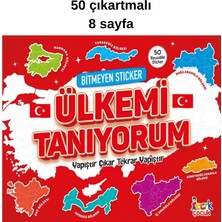 Glanart Ülkemi Tanıyorum Bitmeyen Sticker Defteri 50 Çıkartmalı 8 Sayfa
