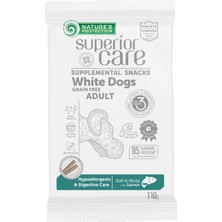 Nature's Protection Superior Care Beyaz Tüylü Köpekler Için Somonlu Hipoalerjenik & Sindirim Destekli Köpek Ödülü 110G