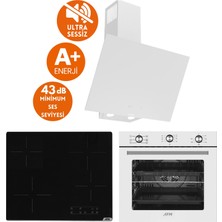 Afm Tech ve Ferre Markalı / Lıne Sessiz Elektrik Vitro. Ankastre Set (D078-SA + V6-04 + FM7601 )