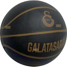 Galatasaray Yeni Koleksiyon Tricolor Serisi Lisanslı ve Logo Baskılı 7 Numaralı Kauçuk Basketbol Topu