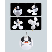 Zero Land Muratech Güneş Li USB Şarj Edilebilir 5 Modlu Katlanabilir LED Kamp Işığı